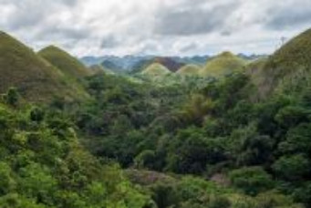 Chocolate Hills in winter
