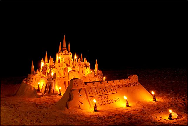 Sandcastle at Boracay's beach
