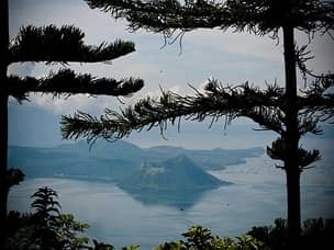 Taal volcano view