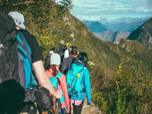 group tour hiking