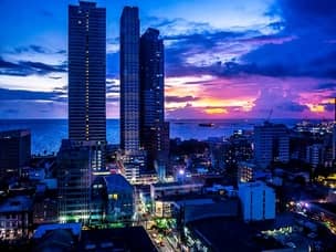 Manila Bay at night