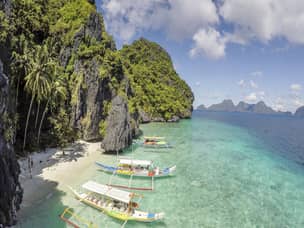 Palawan beach in El Nido