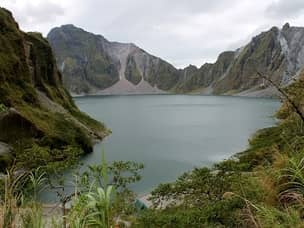 View of crater at Pinatubo