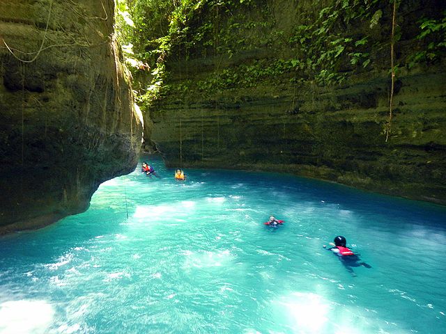 Kawasan Falls canyoneering in Cebu Island