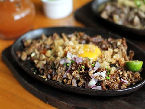 Pork Sisig steet food dish