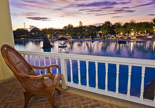 Plantation Bay Resort lagoon view from room