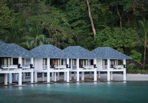 Lagen Island Resort water cottages