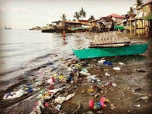 Beach pollution in Subic bay