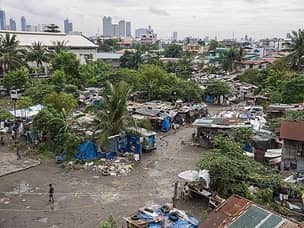 Typical slum in Manila